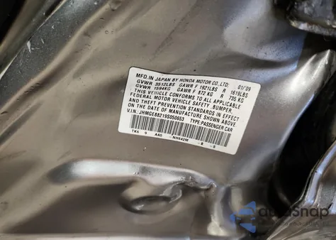 2009 Honda Fit z USA, uszkodzony, nr VIN JHMGE88219S050653